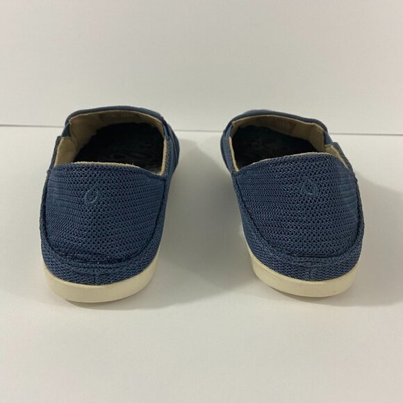 OluKai Women's Waialua Mesh Slip On Sneaker Flats Shoes Navy Blue Size 9 - Picture 9 of 11
